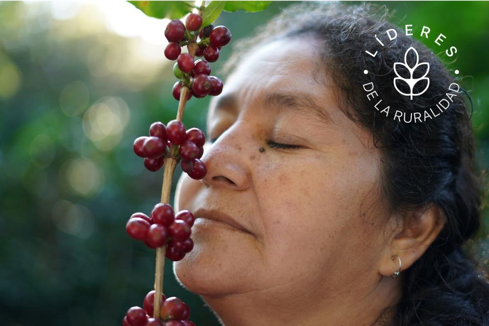 Elvia Monzón, productora de Café en San Antonio Huista, Guatemala.