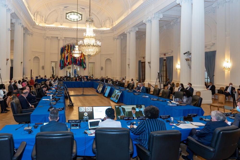 Consejo Permanente de la Organización de los Estados Americanos. Fotografía cortesía de la OEA.