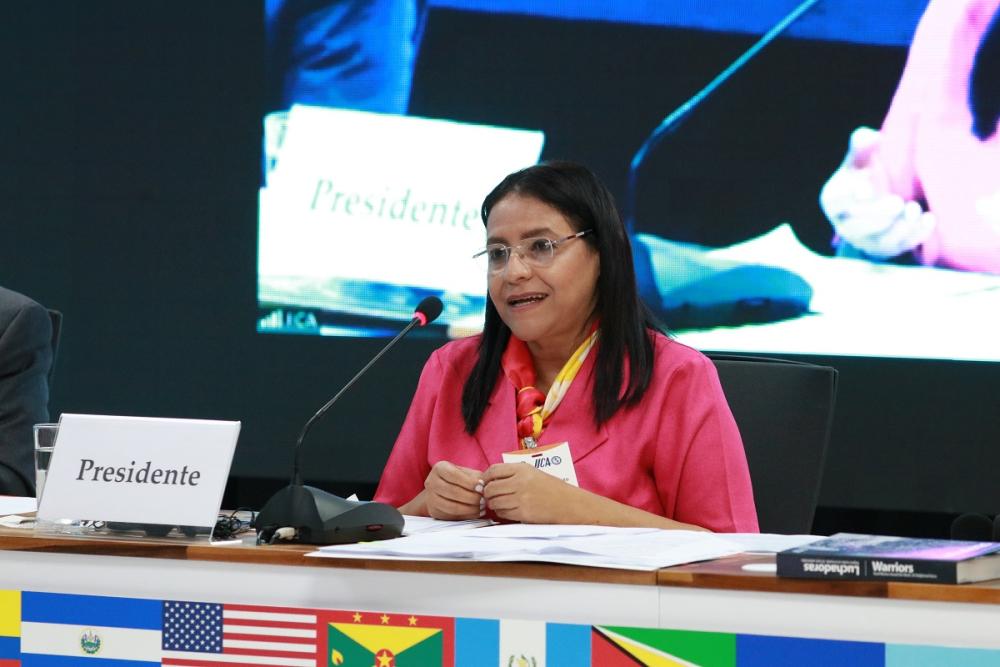 Laura Suazo, Secretaria de Agricultura y Ganadería de Honduras, es la actual presidenta del Comité Ejecutivo del IICA (foto de archivo). 